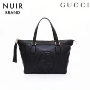 Gucci Soho Leather Tote Bag Black